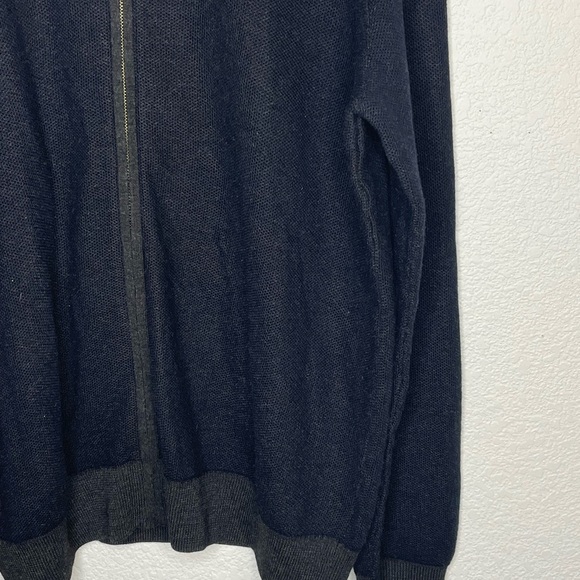 Joseph Abboud sweater wool blend sz 3XLT full zip Men's Deep blue - Picture 4 of 9